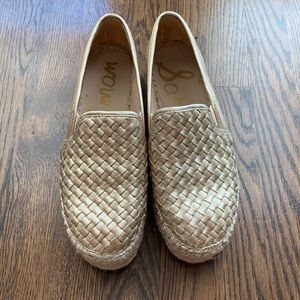 Sam Edelman Gold Espadrilles